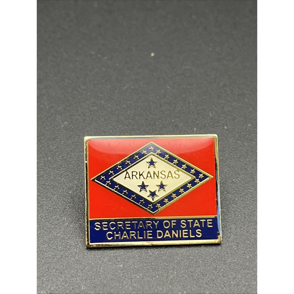 Arkansas Secretary Of State Charlie Daniels USA Lapel Hat Pin